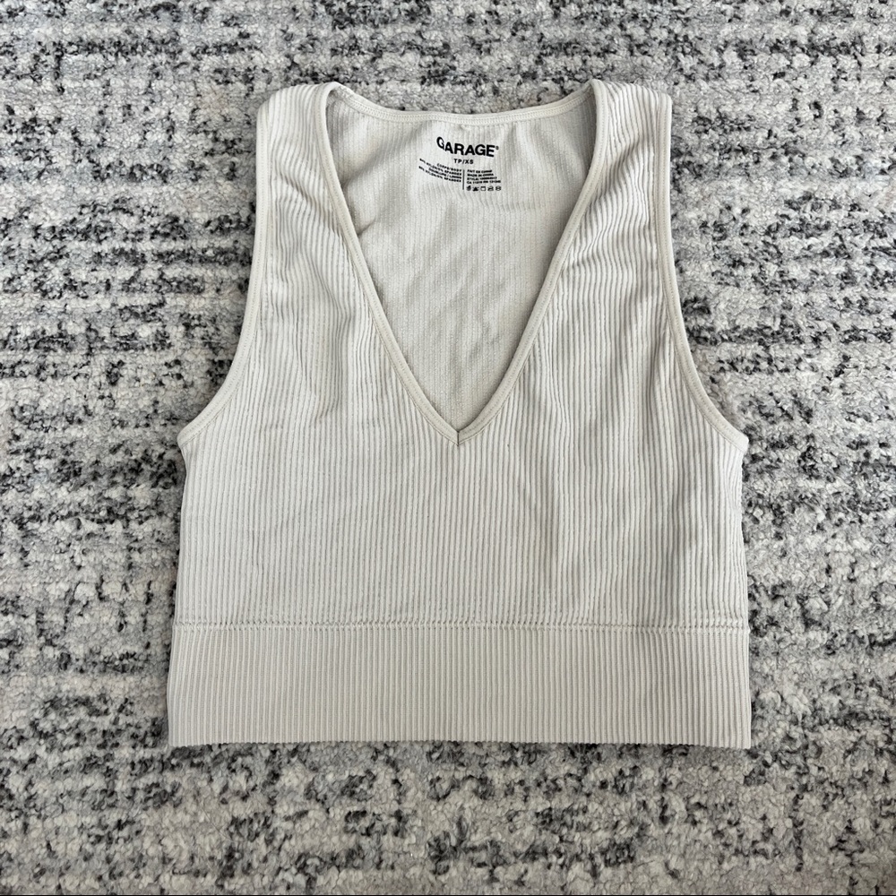 Garage Plunge Crop Top